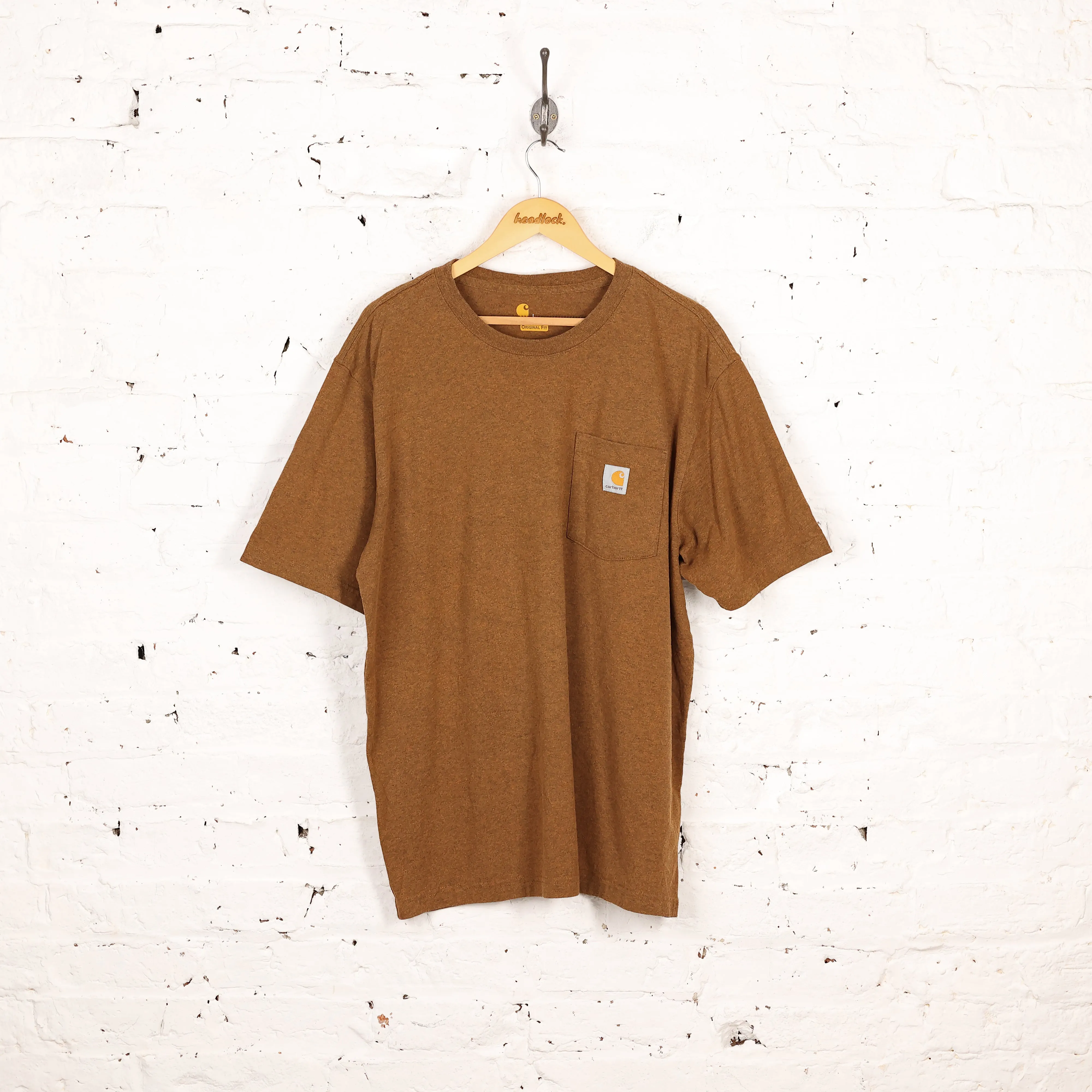 Carhartt Pocket T Shirt - Brown - L