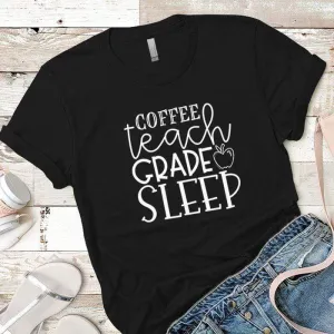 Coffee Teach Grade Sleep 1 Premium Tees