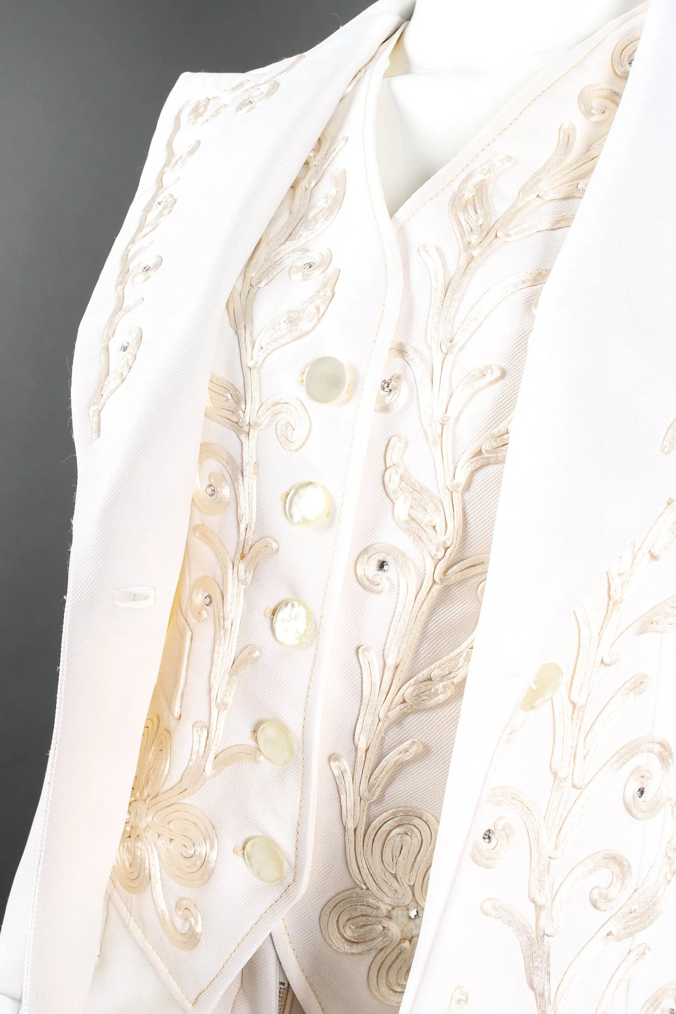 Cord Embroidered 3-Piece Suit