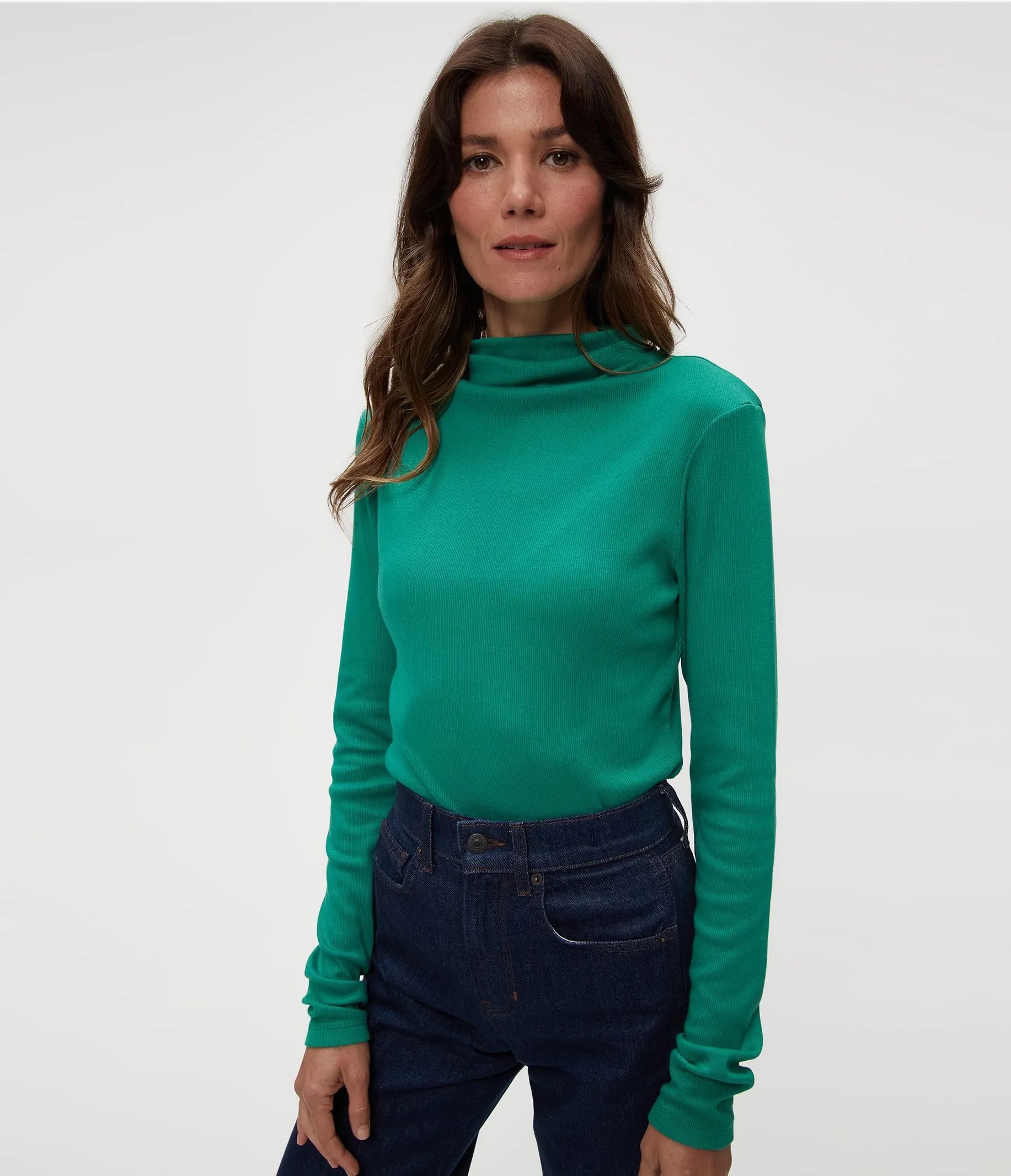 Janine Mock Neck Top