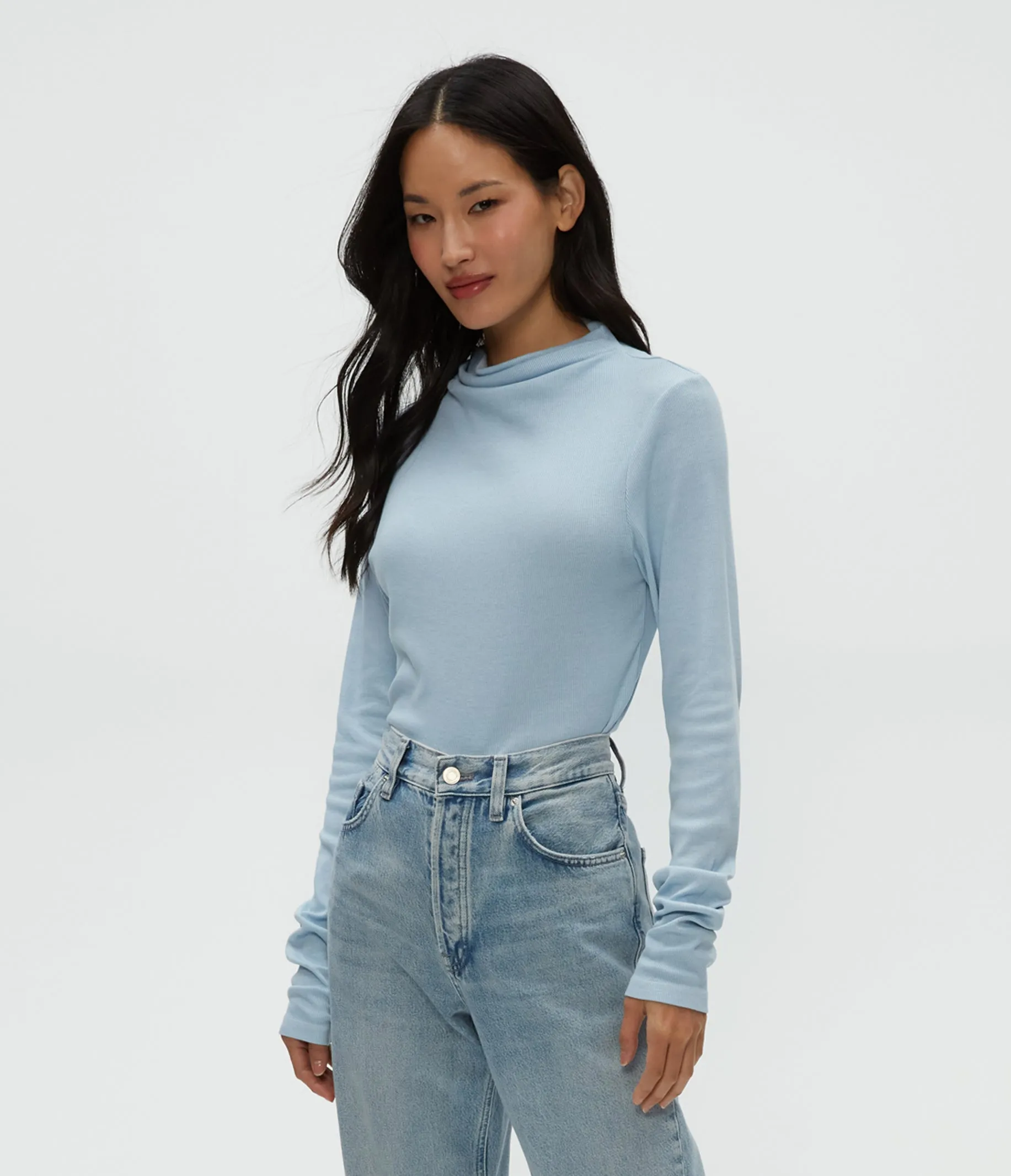 Janine Mock Neck Top