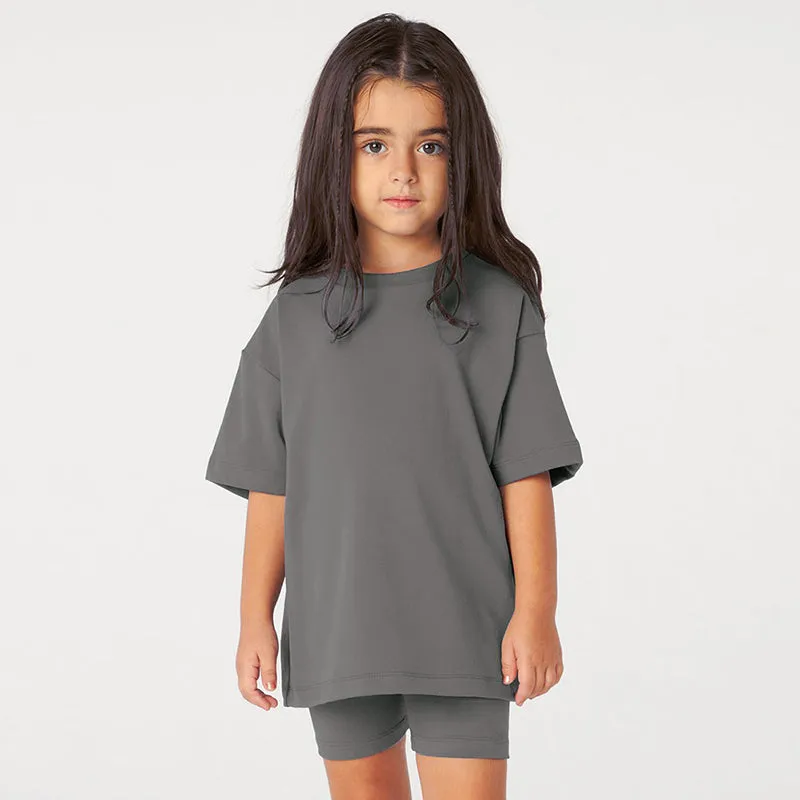 Kids Tales Children's Cycling Shorts Set -  Storm Grey