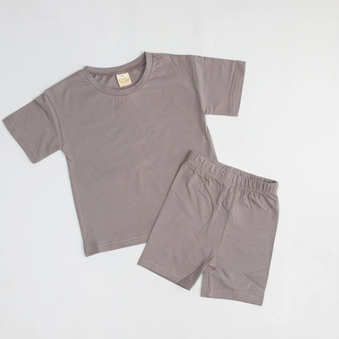 Kids Tales Children's Cycling Shorts Set -  Storm Grey