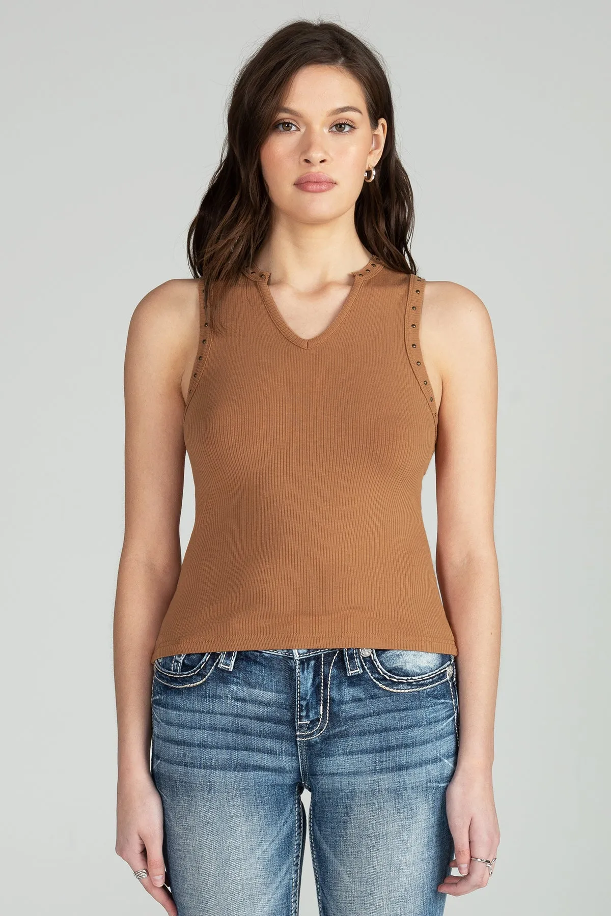Studded Knit Tank